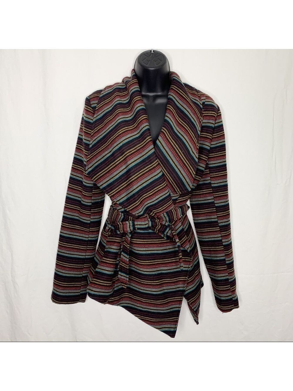 ANTHROPOLOGY JACK Wool Blend Belted Wrap Jacket - Picture 5 of 16